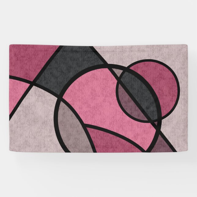 Pink Sunrise , abstract Banner (Horizontal)