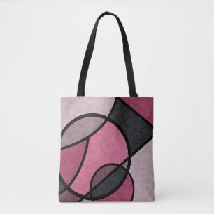 Pink Sunrise , abstract Tote Bag