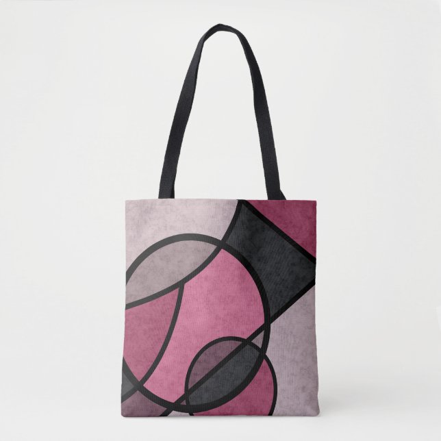 Pink Sunrise , abstract Tote Bag (Front)