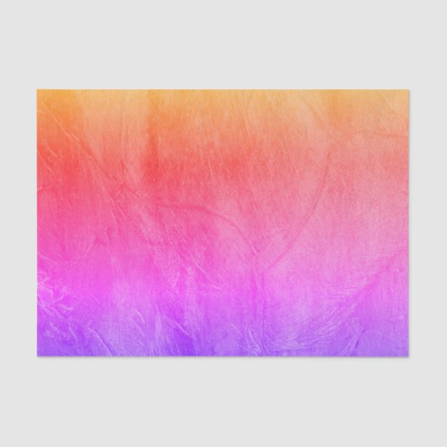 Pink Sunrise Textured Tissue Paper (Front)