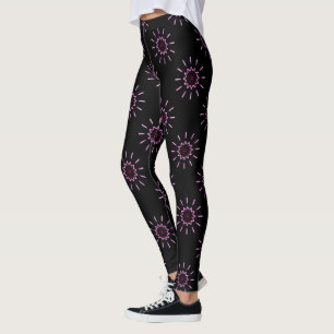 pink suns black leggings