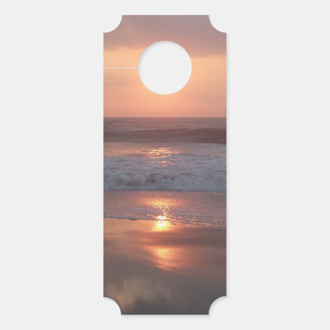 Pink Sunset Door Poster Door Hanger (Front)