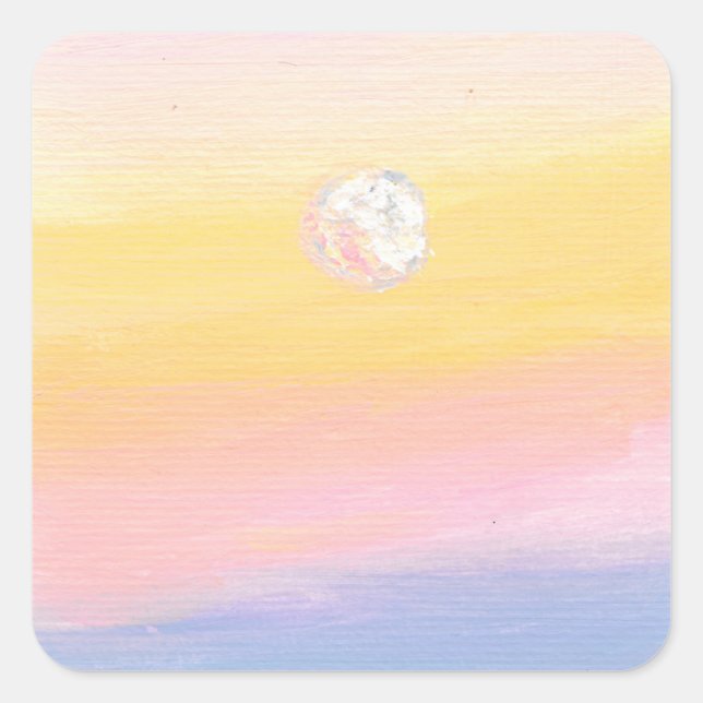 Pink Sunset Stickers (Front)