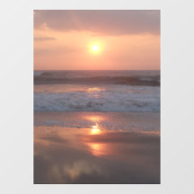 Pink Sunset window sticker