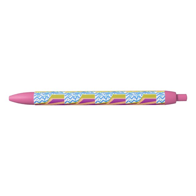 Pink Sunset Yacht Waves Pen (Front)