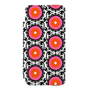 Pink Suzani Pattern Incipio Watson™ iPhone 5 Wallet Case
