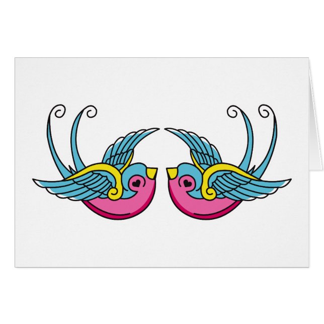 pink swallows (Front Horizontal)