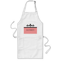 Pink Swanky Fleur De Lis Apron