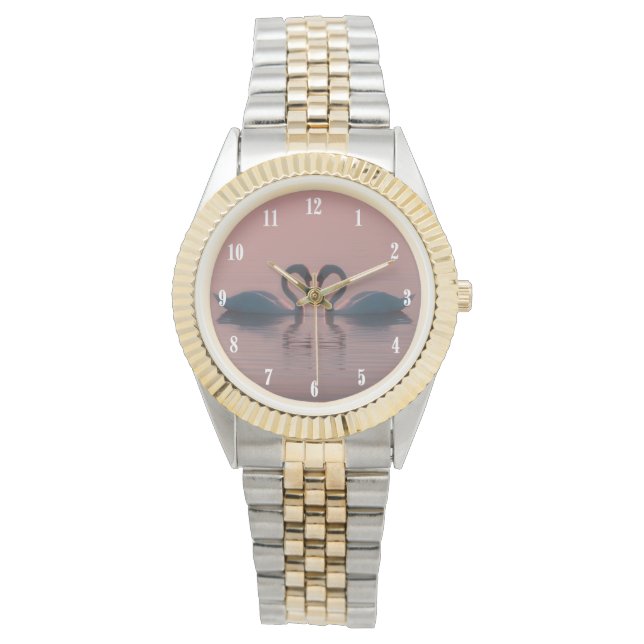 Pink Swans Must Be Love Watch (Front)