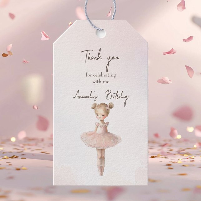 Pink Sweet Ballerina Gift Tags (Creator Uploaded)