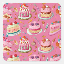 Pink Sweet Cake Pattern