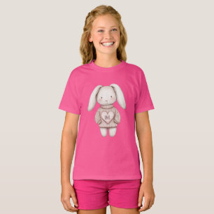 Pink Sweet Cute Bunny Pink Sweater Heart