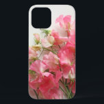 Pink sweet pea bouquet iPhone 12 pro case<br><div class="desc">Pretty spring flowers in pink shades</div>