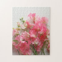 Pink sweet pea bouquet