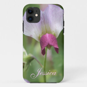 Pink Sweet Pea iPhone 5 Case *personalise*