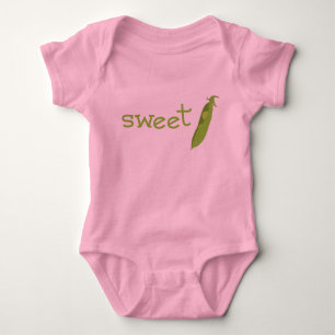 Pink Sweet Pea Onsie Baby Bodysuit