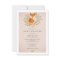 Pink Sweet Woodland Fox Baby Shower Invitation