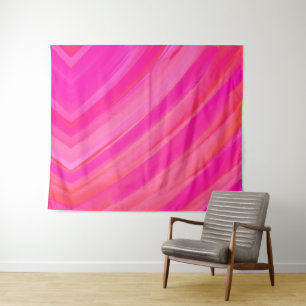 Pink Swirl Abstract  Tapestry