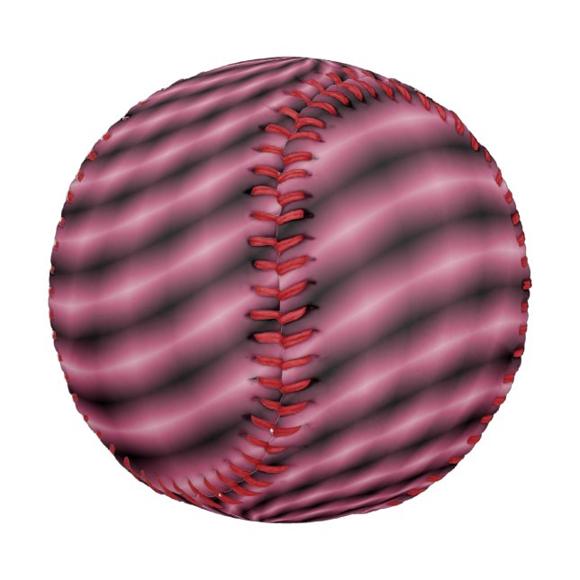 Pink Swirl Baseball (Angled)