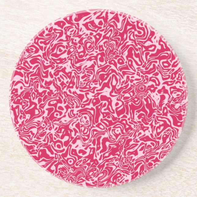 Pink Swirl Coaster (Front)