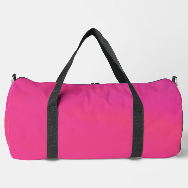 Pink Swirl Digital Print  Duffle Bag (Front)