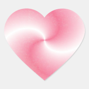 Pink Swirl Heart - Sticker