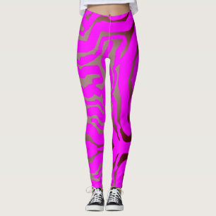 Pink swirl leggings