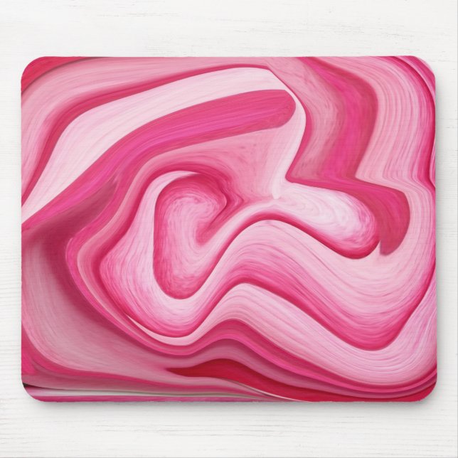 pink swirl mousepad (Front)