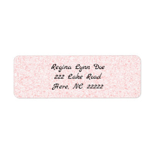 Pink Swirl Return Address Labels