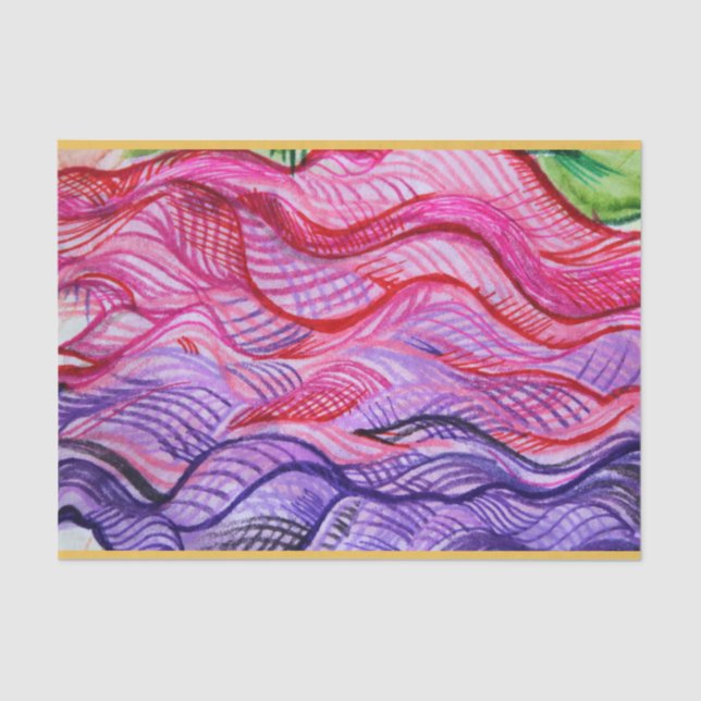 Pink Swirl Tissue Paper (Front)