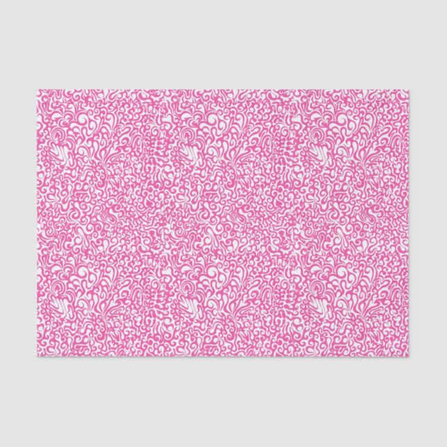 Pink Swirl Tissue Paper (Front)
