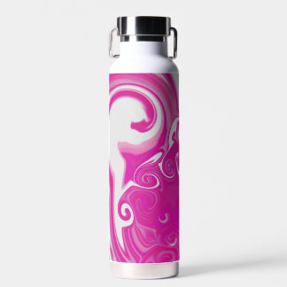 Pink Swirl Water Bottle