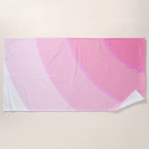 Pink Swirls Beach Towel