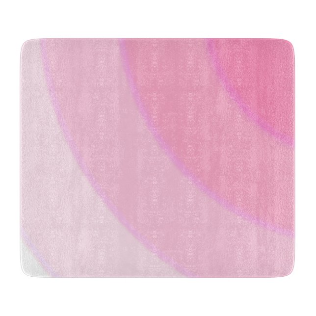 Pink Swirls Chopping Board (Front)
