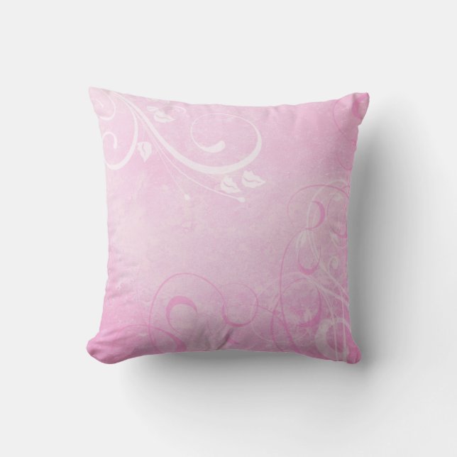 Pink Swirls Cushion (Front)