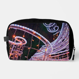 Pink swirls dopp kit