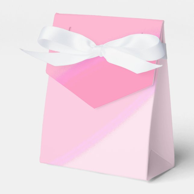 Pink Swirls Favour Box (Front Side)