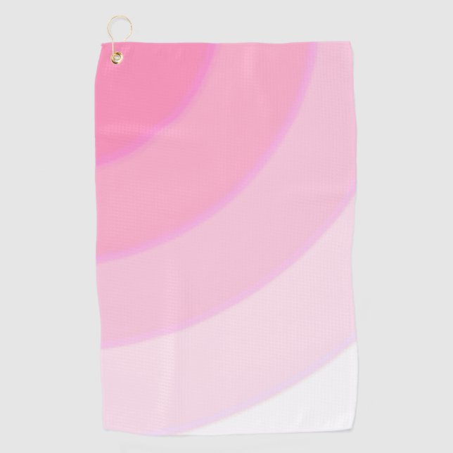 Pink Swirls  Golf Towel (Front)