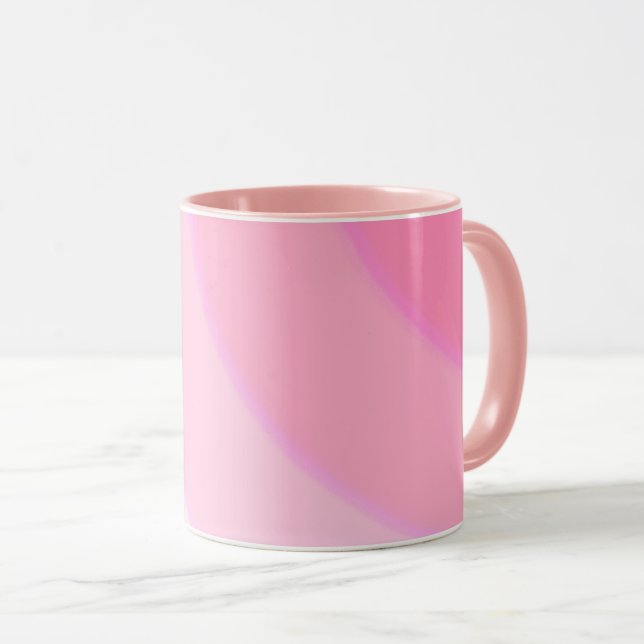 Pink Swirls  Mug (Front Right)