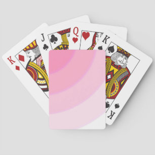 Pink Swirls Playing Cards 