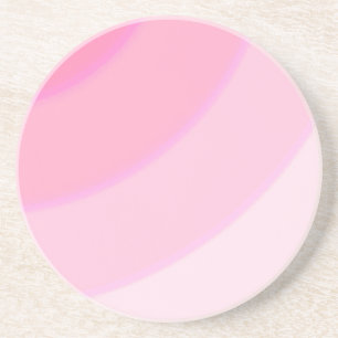 Pink Swirls Sandstone Coaster