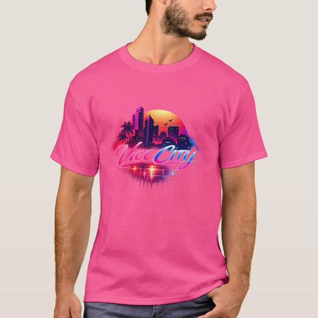Pink T shirt. T-Shirt (Front)