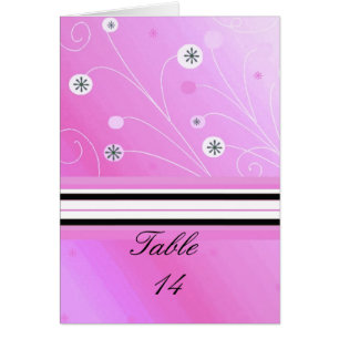 Pink Table Seating Card