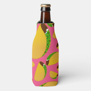 Pink tacos bottle cooler
