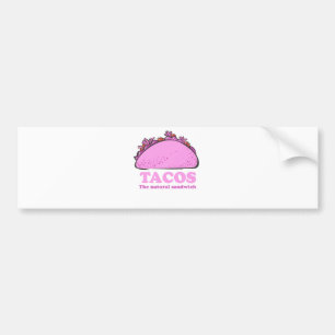 PINK TACOS BUMPER STICKER