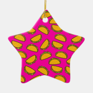 pink tacos ceramic tree decoration