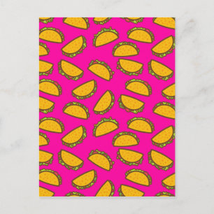 pink tacos postcard