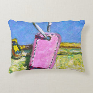 Pink Tag Decorative Cushion