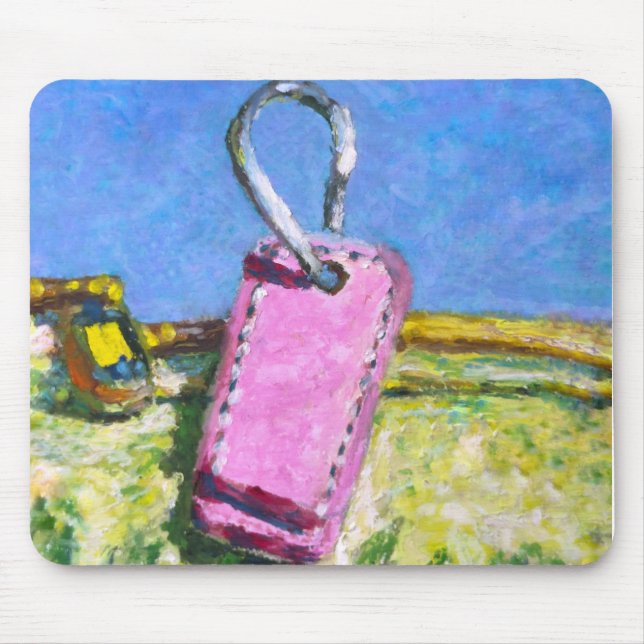 Pink Tag Mouse Mat (Front)
