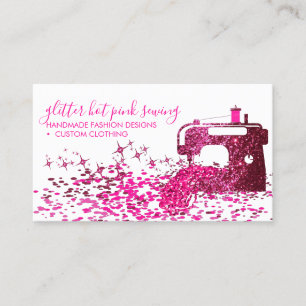 Pink Tailor Fashion Stylist Quilting Sewing Business Card